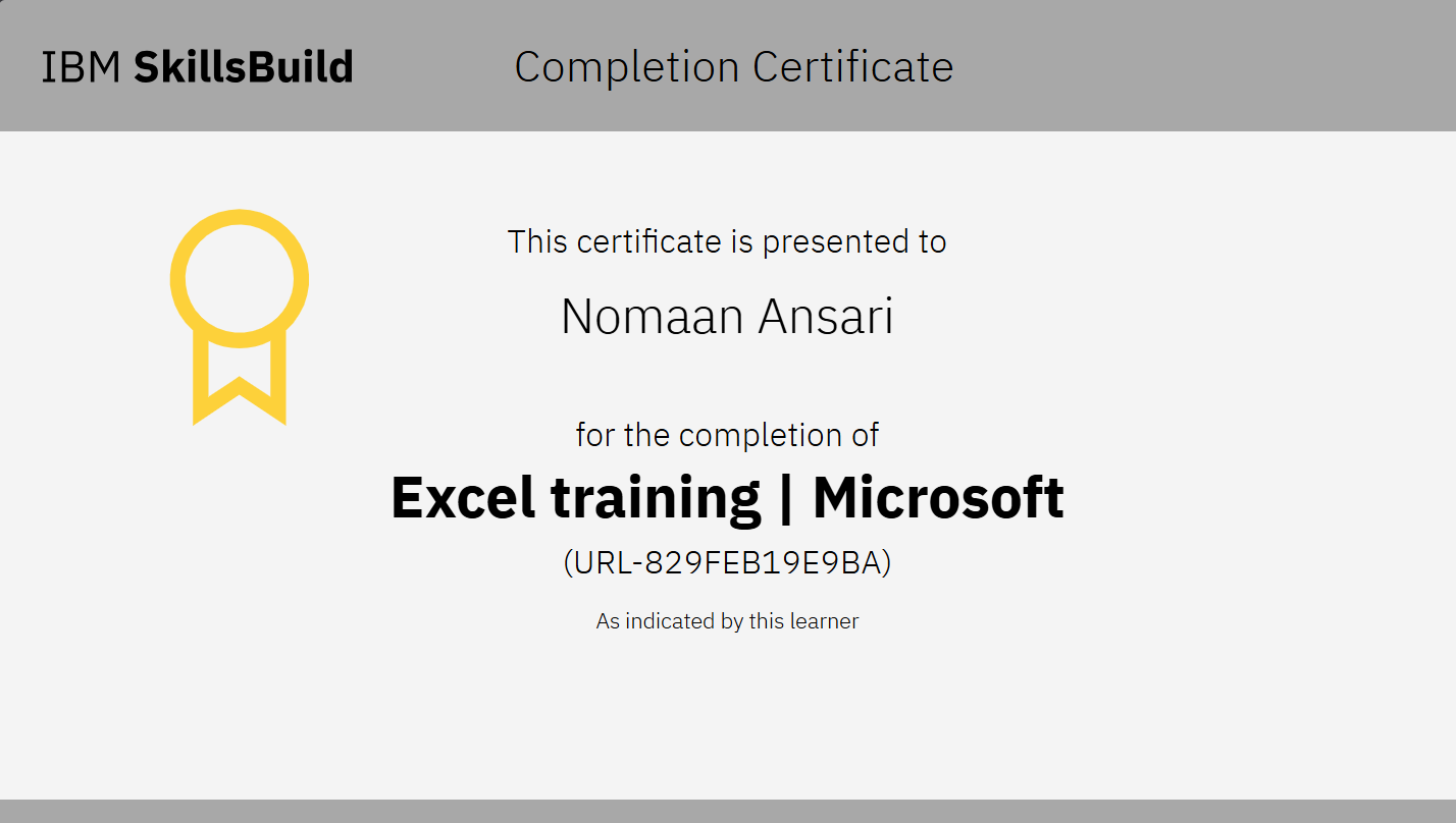 Certificates